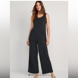 Old Navy Marled Fleece Junpsuit - Gray Medium